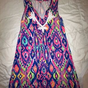 Lilly Pulitzer Colorful Sleeveless V-Neck Dress